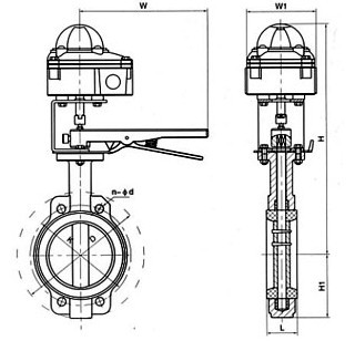 渦(wō)輪蝶閥-渦輪溝(gou)槽信号蝶閥 渦(wō)輪蝶閥-渦輪溝(gou)槽信号蝶閥