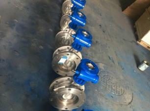 三偏(piān)心法蘭(lán)式渦輪(lun)蝶閥 三偏心(xin)法蘭式(shi)渦輪蝶(dié)閥